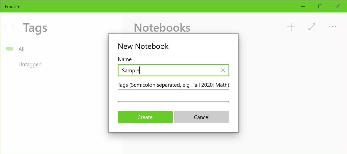 Add Notebook